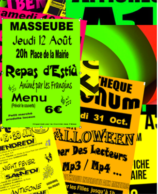 Affiches fluo